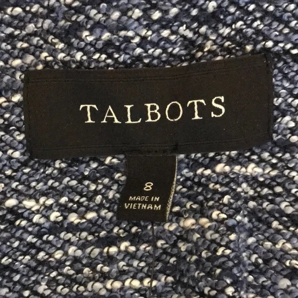 NEW Talbots jacket blazer cotton blend 8 - Picture 4 of 11